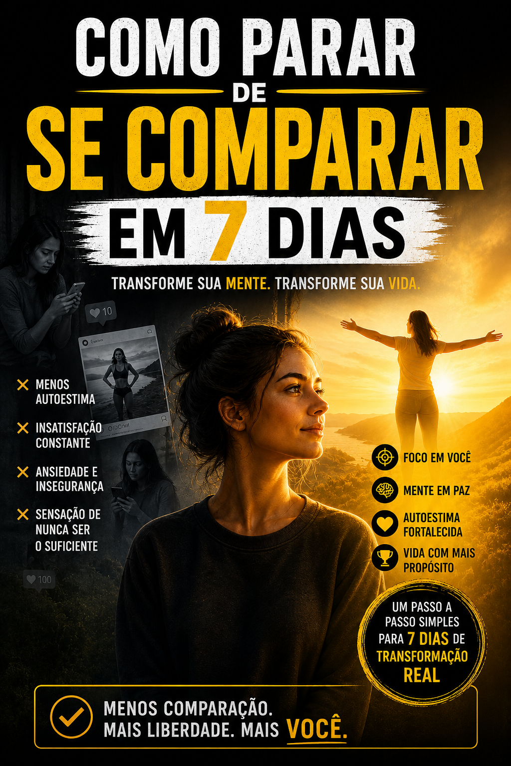 Capa do ebook Como Parar de Se Comparar em 7 Dias
